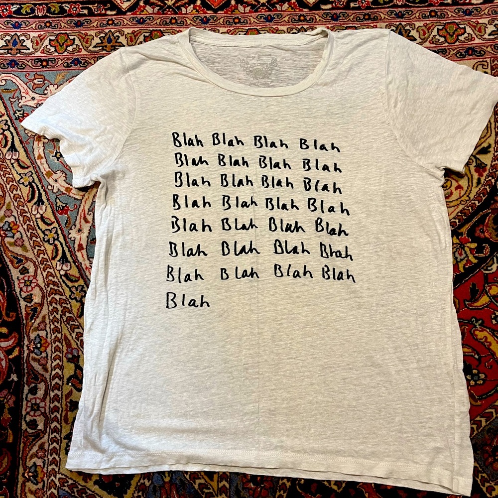 J. Crew Blah blah blah t-shirt